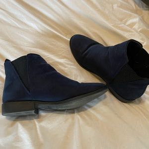 Primark Blue Faux Suede Booties